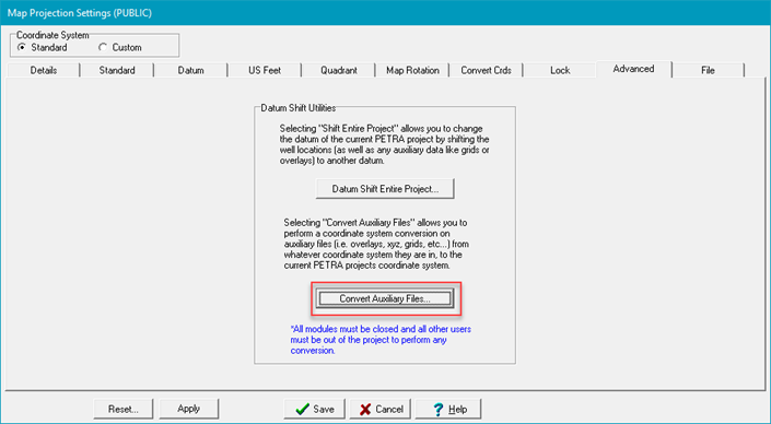 Reproject an Entire Project to a Different Coordinate System (With Same ...